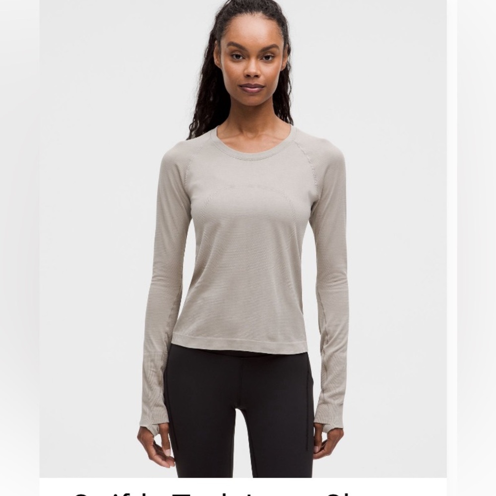LULULEMON Women's Beige Long Sleeve Top